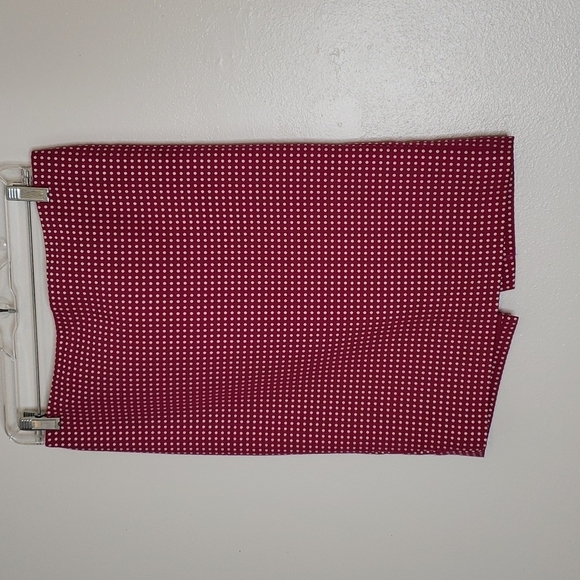 Ann Taylor Polka Dot Pencil Skirt All Season Office Business Casual Barbiecore - Picture 5 of 11